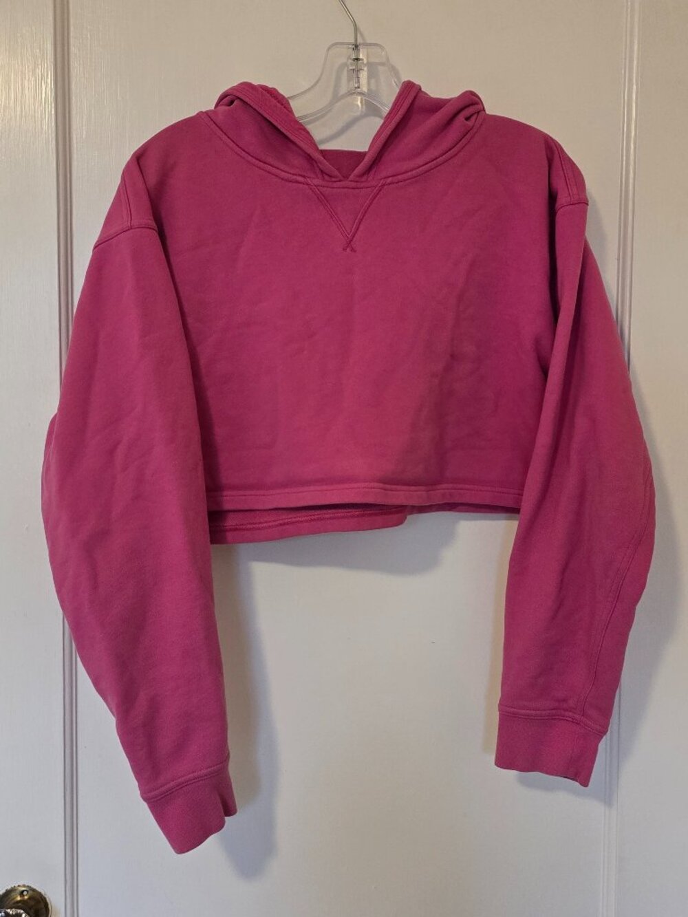 Lululemon Pink Cropped Hoodie